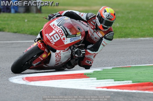 2009-05-10 Monza 2493 Superstock 1000 - Race - Xavier Simeon - Ducati 1098R